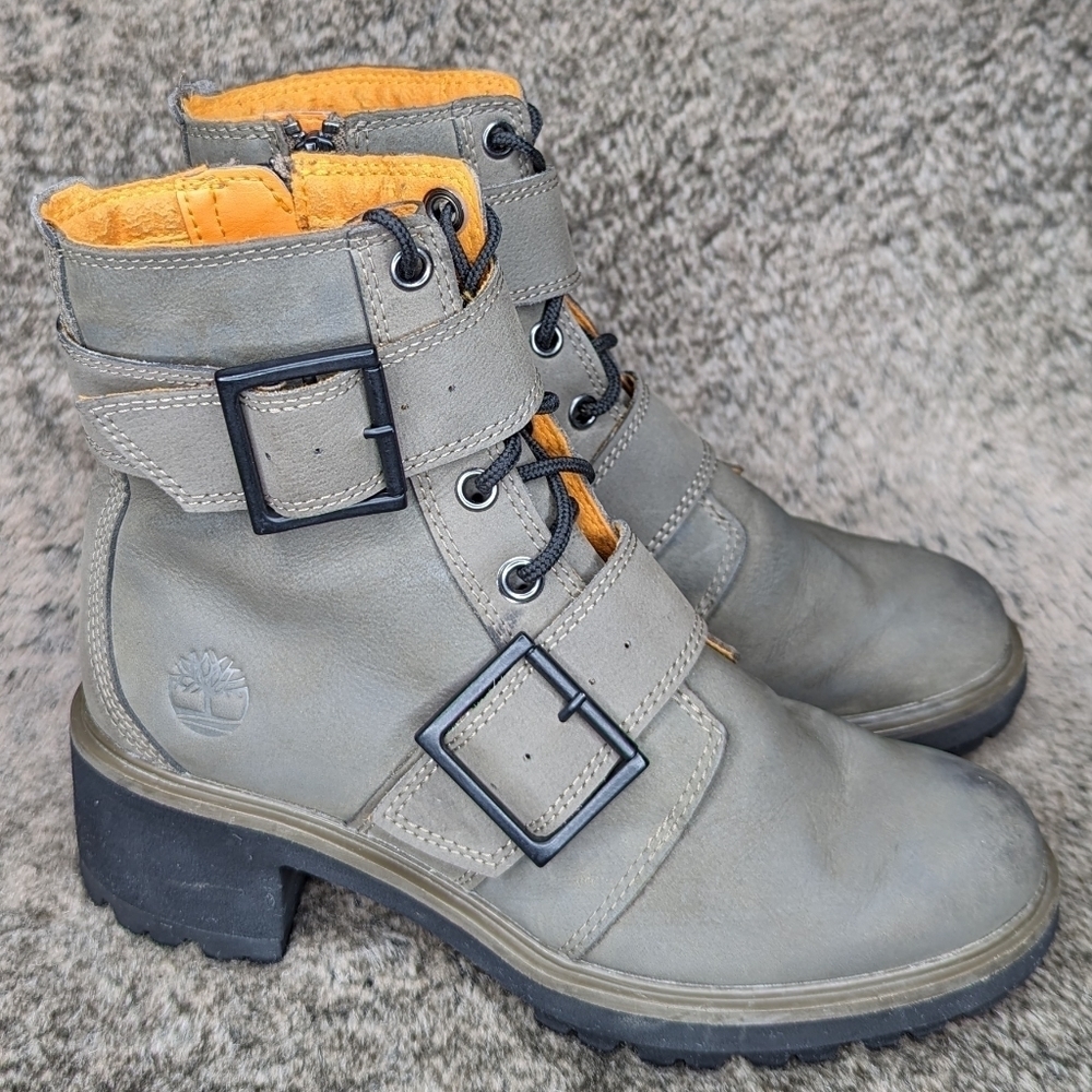 Timberland Kori Park Moto Boot Green Women's 6.5